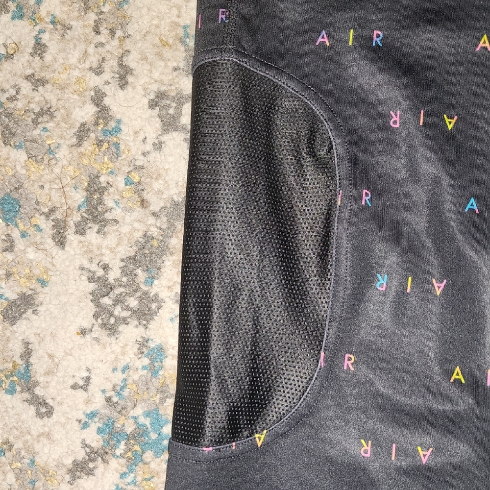 New Nike Air Mukticolored All-over Logo Plus Size 7/8 Leggings Size XXL - Picture 4 of 16